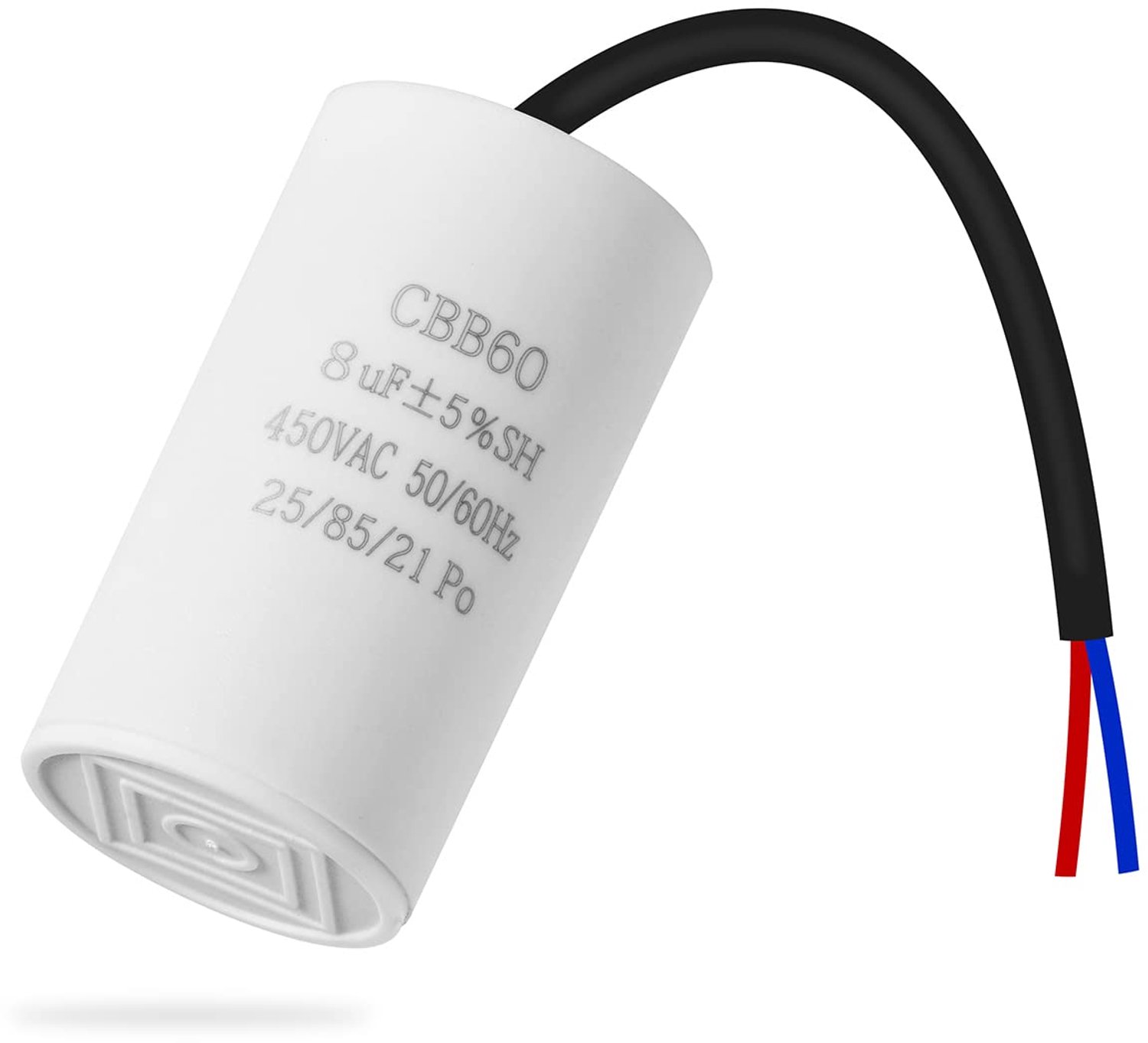 Startcondensator CBB60 450V 8uF - Motorcapacitor - Voor motor toepassingen - Efficiënte werking - ShopVlot