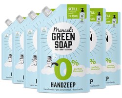 Marcel's Green Soap Handzeep Navulling - 0% - 6 x 500ml
