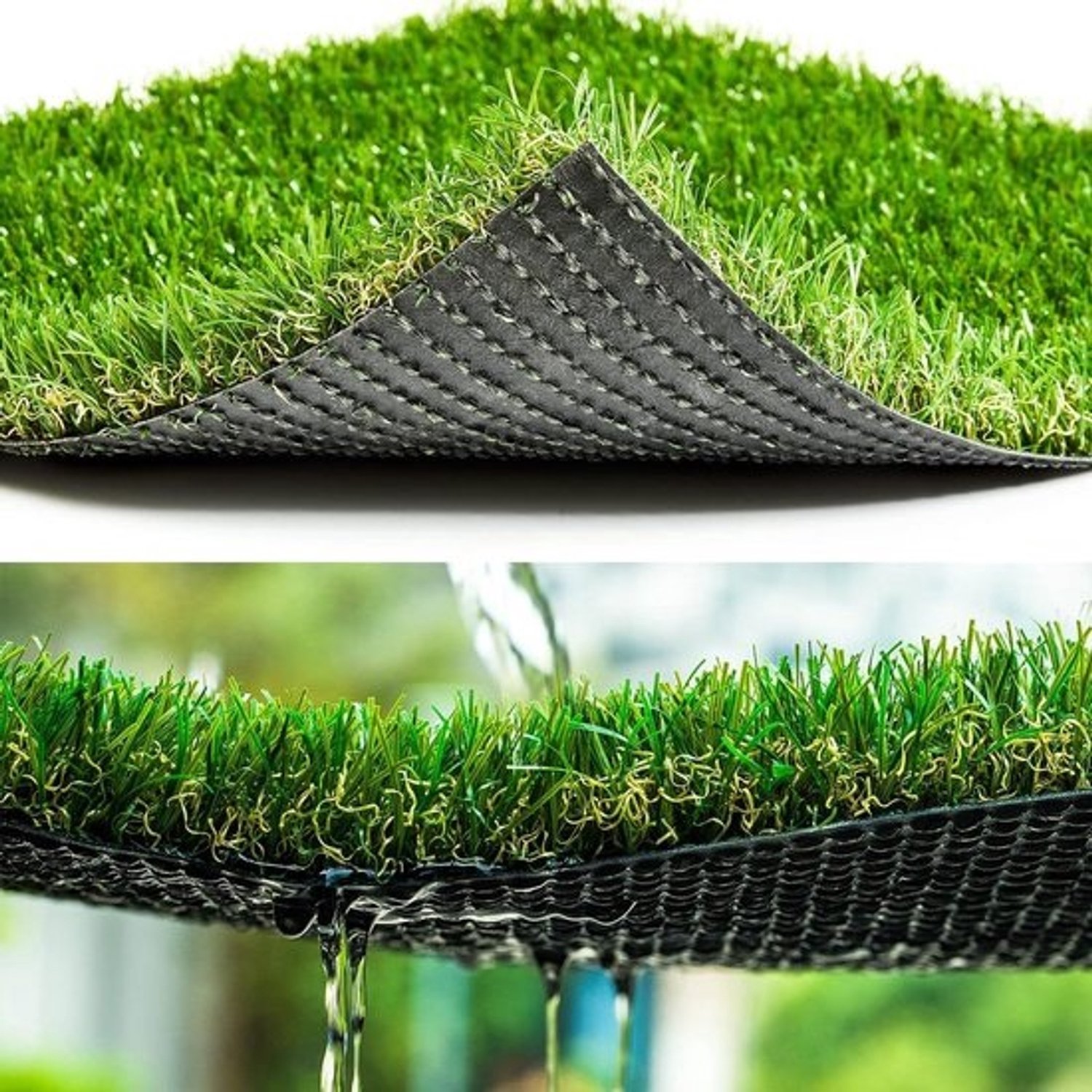 Kunstgras Tapijt - Nep Gras Mat - Buiten Decoratie - Hoge Dichtheid Drainage - 3 FT x 5 FT - Groen