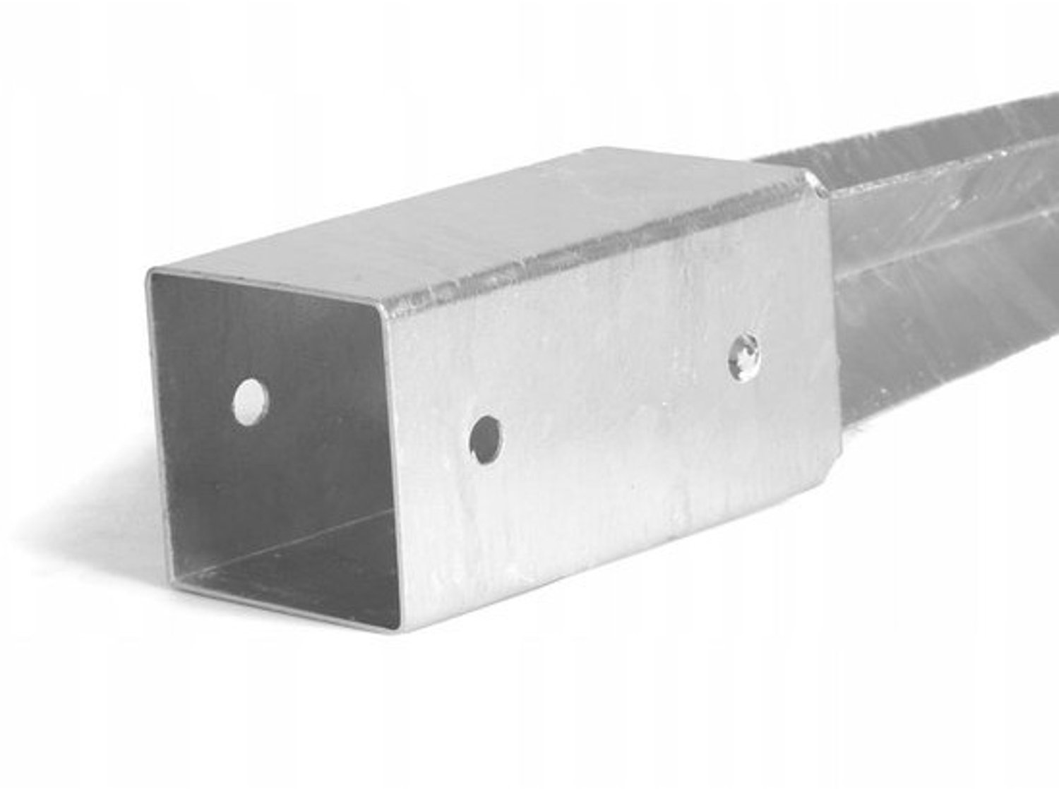 Inslagbodemhuls - Paaldrager Staal - Palen Plaatsen - Thermisch Verzinkt - 80 x 80 x 750 mm - Zilver