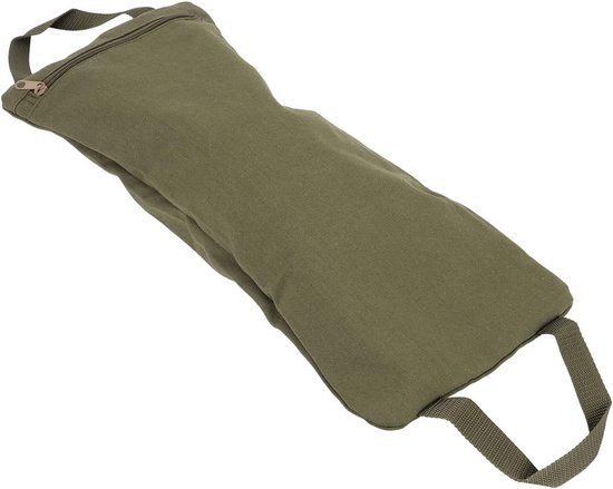 Yoga Sandbag - Military Green - Katoenen canvas - Vulbare zandzak voor training - ShopVlot — afbeelding 4