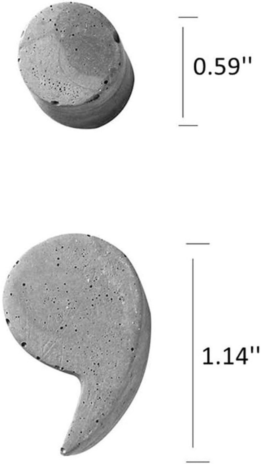 Beton Gietmal - Cijfer Mal - Handwerk Decoratie - Flexibel Siliconen - 2.5 Inch