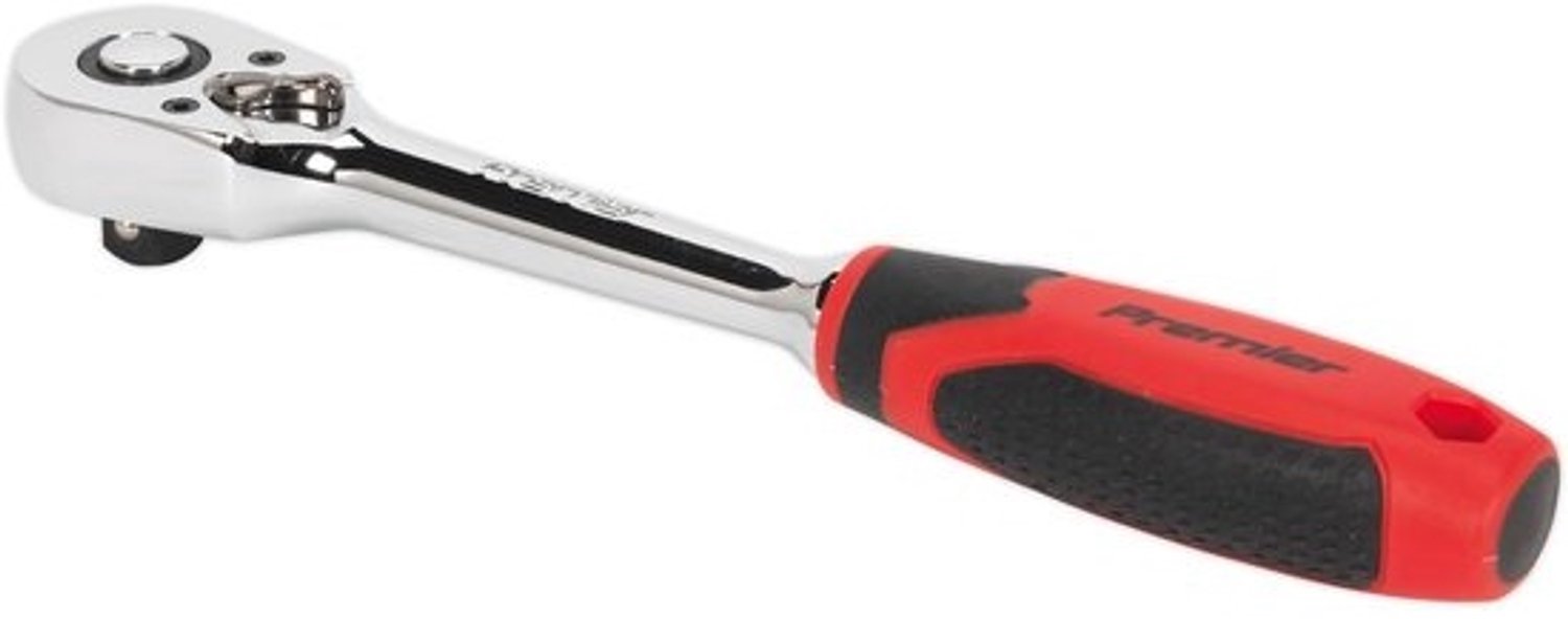 Ratelsleutel 1/2 inch Vierkant Aandrijving met Flip Kop - Verchroomd