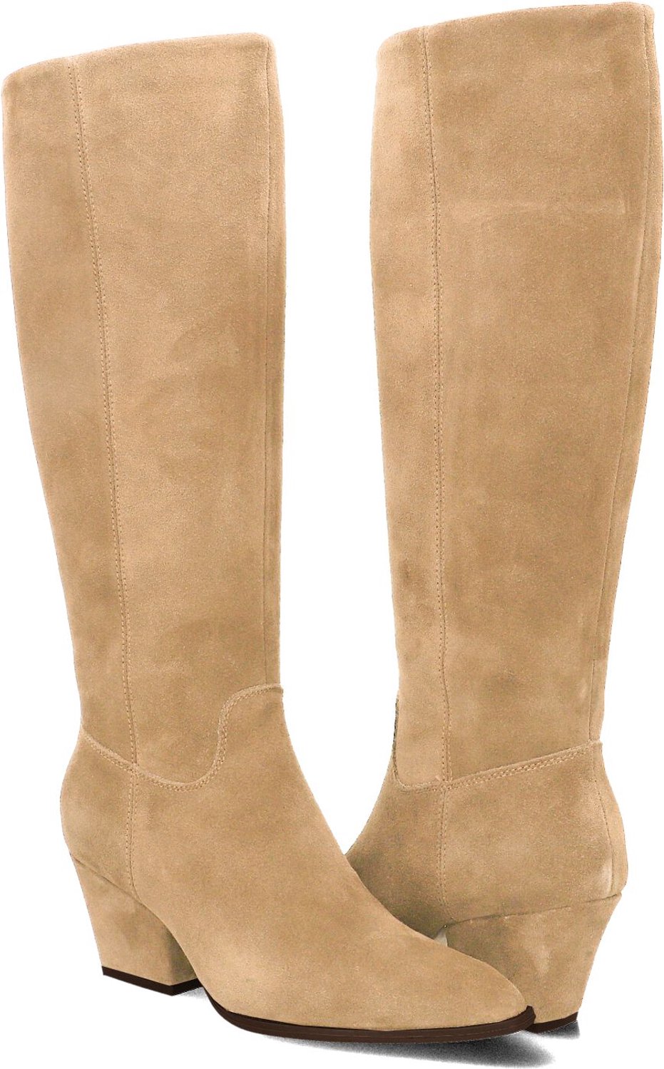 MARLOU Clshn80762 Laarzen - Suède - Dames - Beige - Maat 43