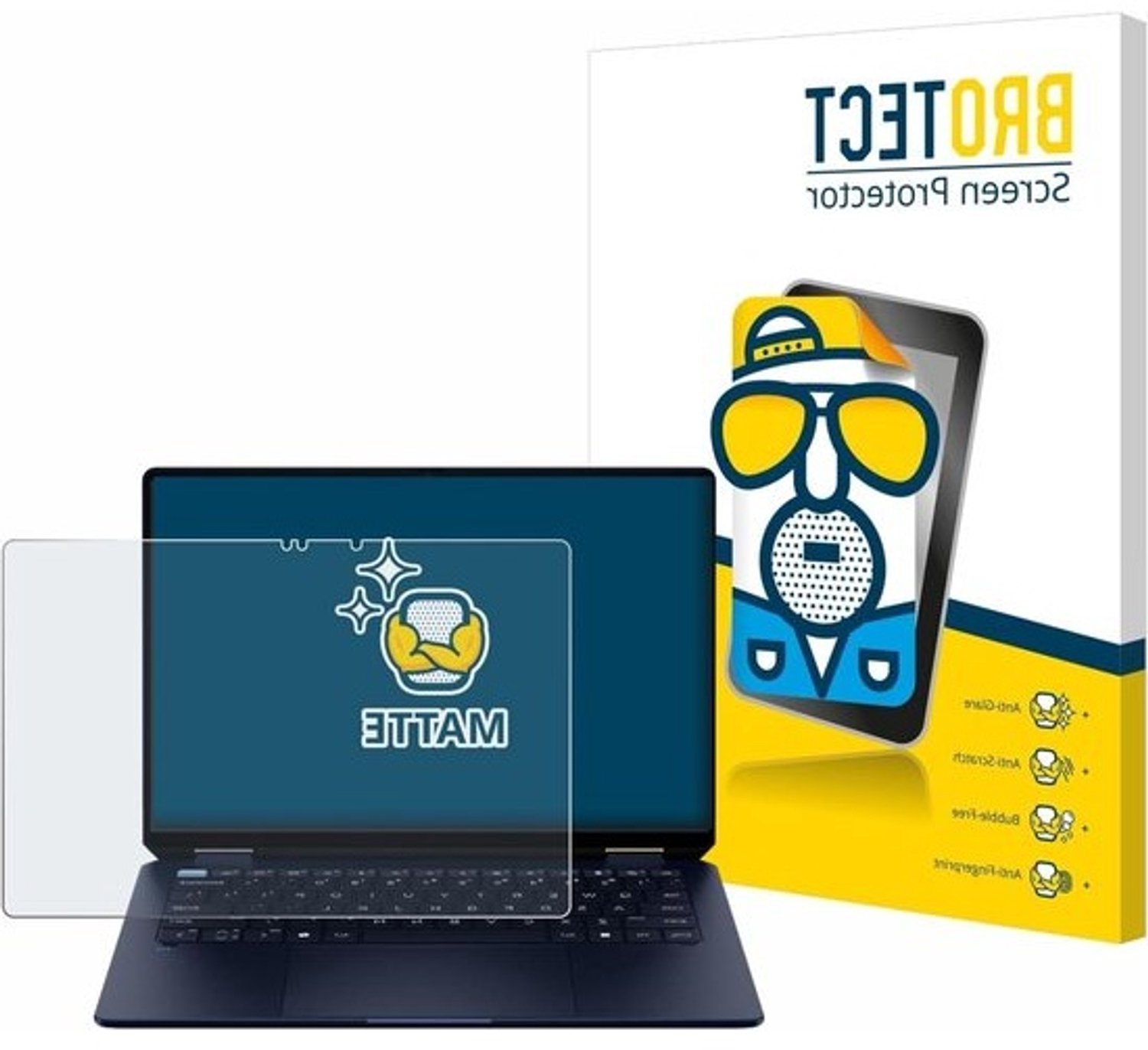 Schermbeschermer - Screenprotector Mat Anti-Glare - Scherm Beschermen - Anti-Reflectie Vingerafdruk - 14 Inch - Mat