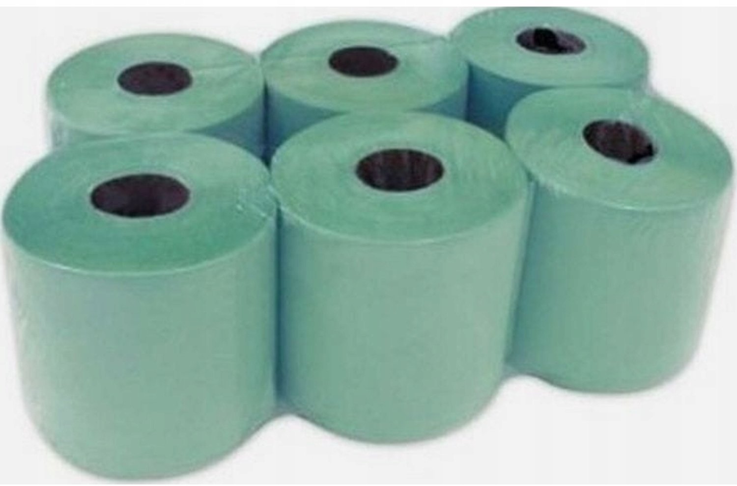 Groene papieren handdoekrol 120m, 1-laags, geperforeerd, 600 vel