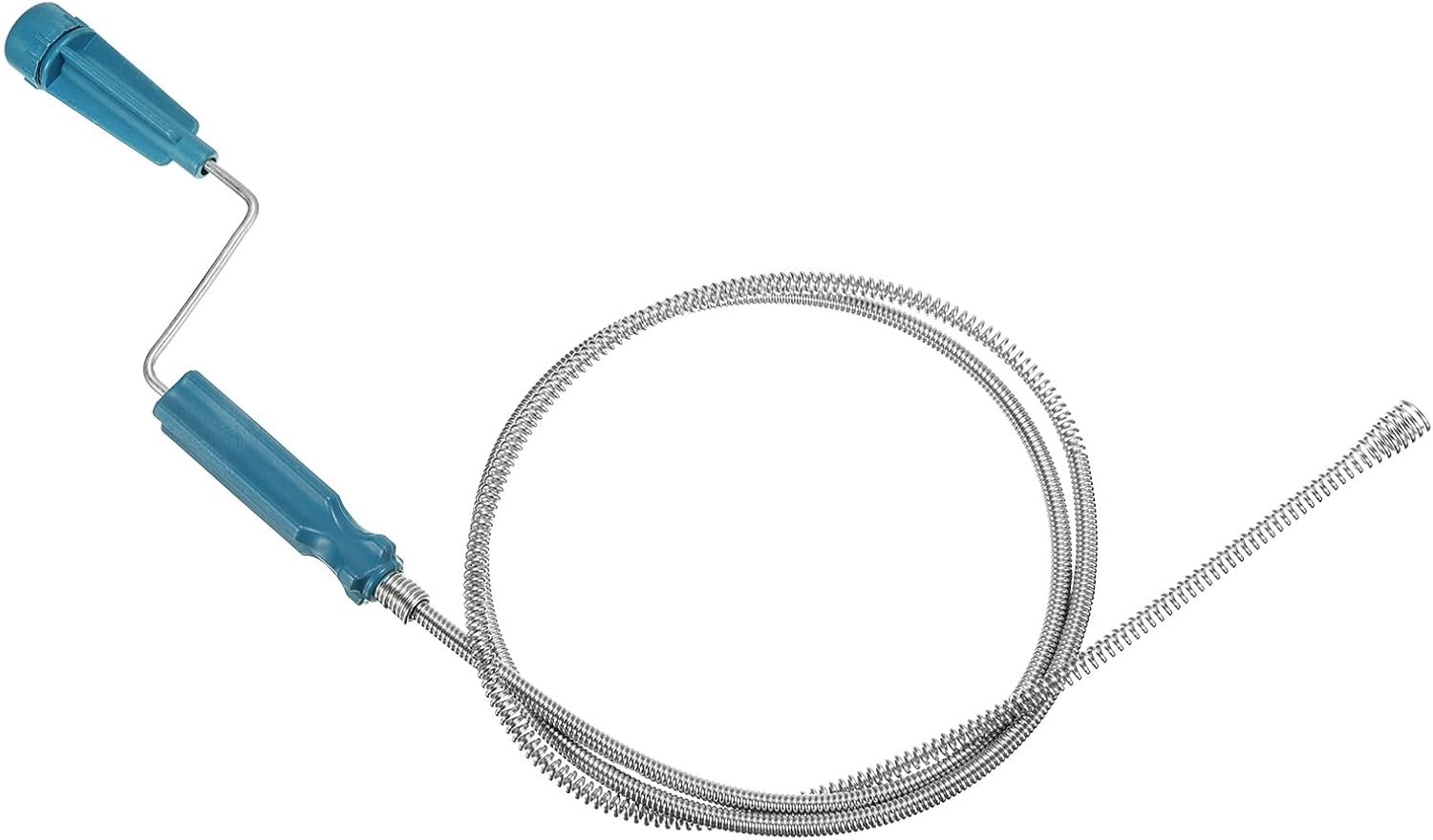 Afvoerontstopper van 1,8 meter (6 ft) van roestvrij staal, blauw, voor het reinigen van haar in afvoeren