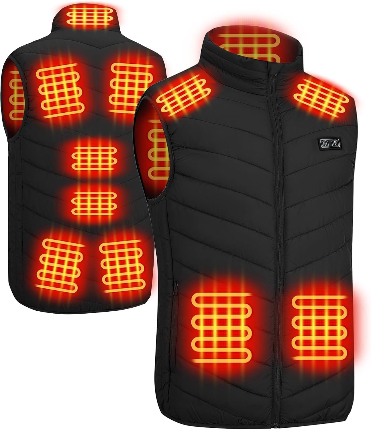 Vest voor heren, 11 verwarmingszones