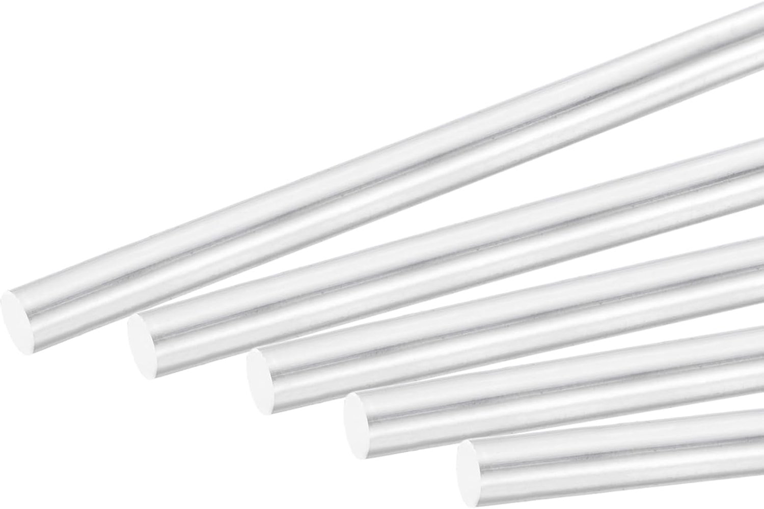 Aluminium staaf 5 mm - 355 mm lengte - massief - ideaal voor doe-het-zelf handwerk - 10 stuks - m-winkel