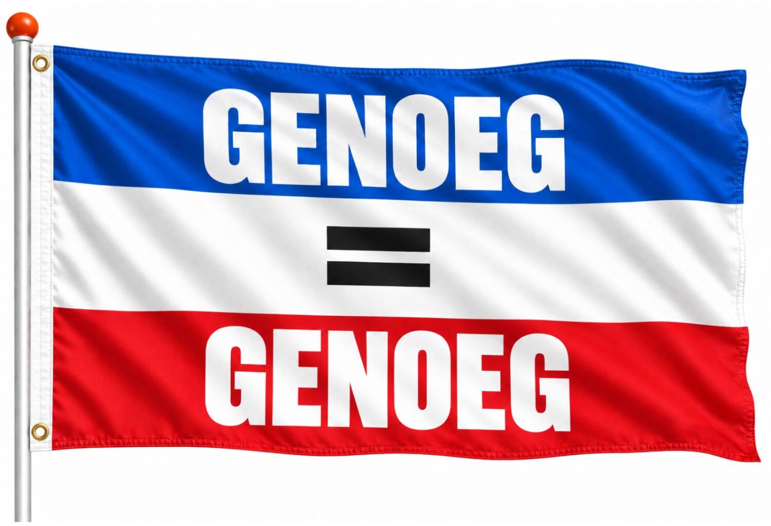 Bellatio Design Protest vlag Genoeg is genoeg - 90 x 150 cm - Nederlandse Kleuren - boeren protest - demonstreren