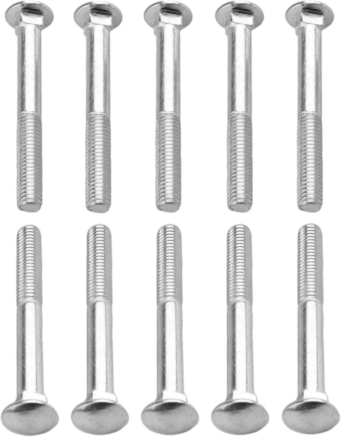 schroeven M6 x 20 mm - roestvrij staal A2 - vierkante kraag - hoge corrosiebestendigheid - 10 stuks - ServiceTopper