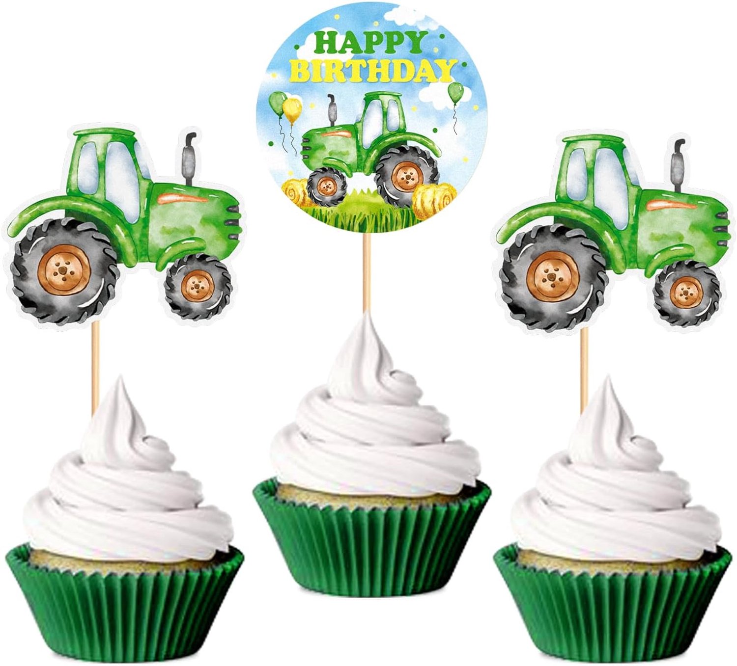 Cupcaketoppers voor 24 cupcakes