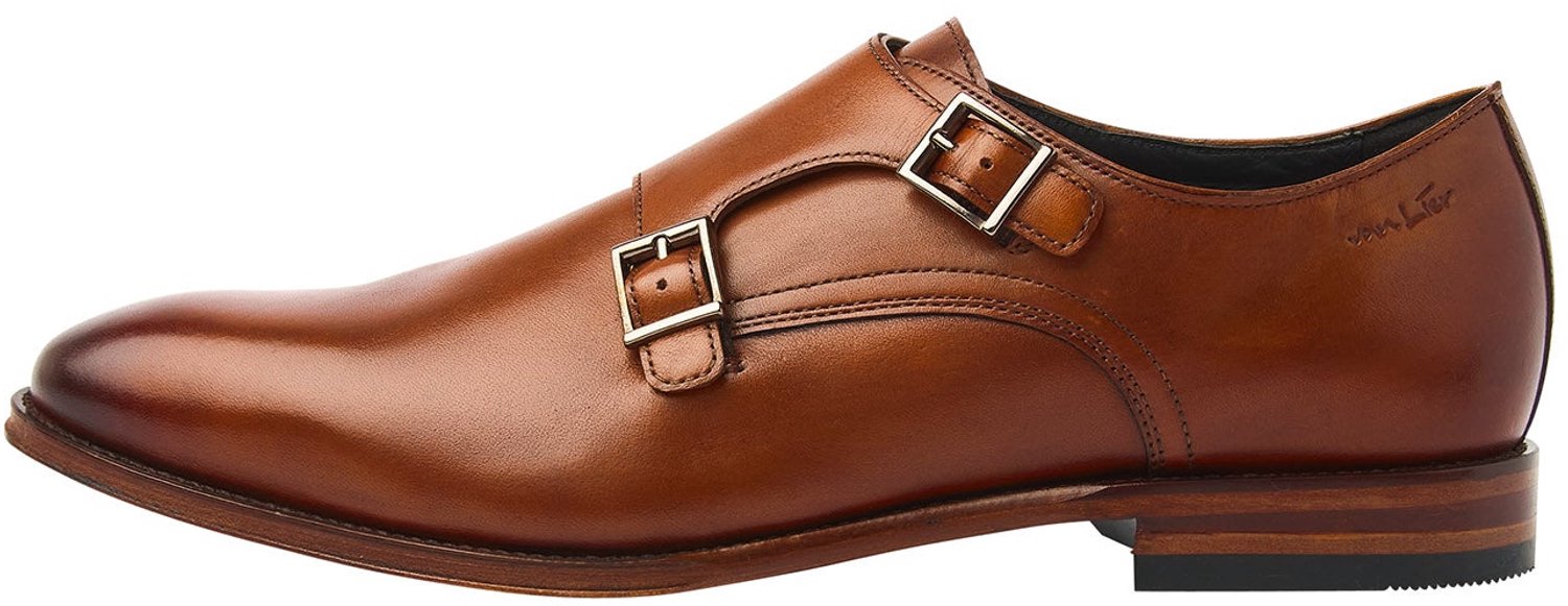 VANLIER - Heren Schoenen - Bruin - Maat 46