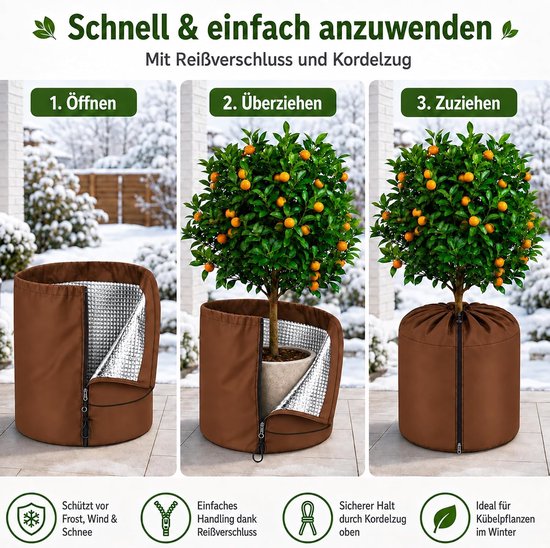 Winterbescherming voor planten, 50x45 cm — afbeelding 5
