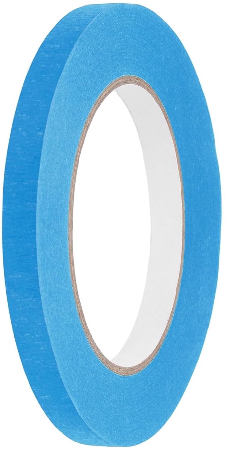 Plakband 10 mm x 50 m - Gekleurd crêpepapier - Universeel voor kunst en DIY - Vemera