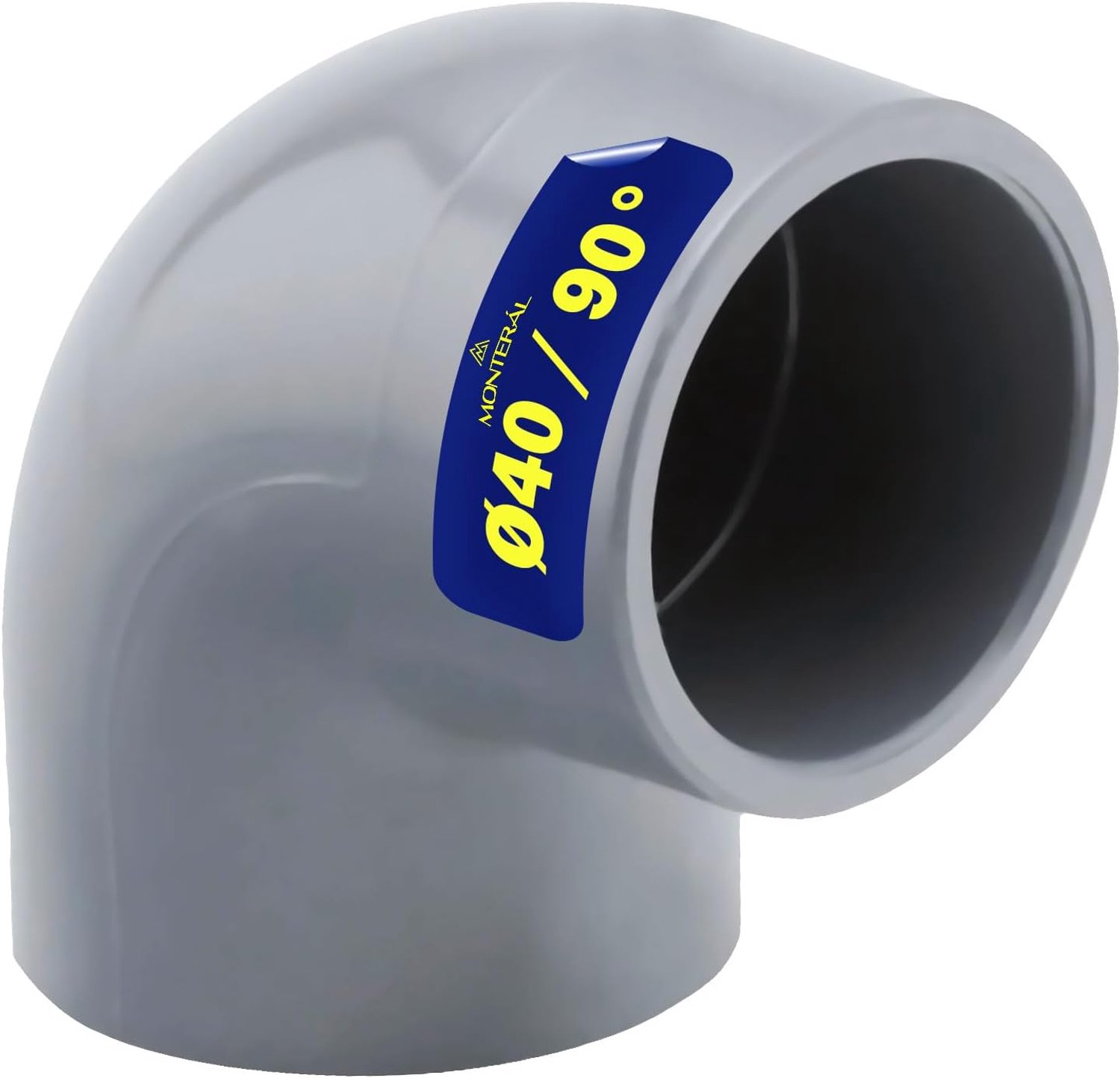 Buisboog PVC U 90° Ø 40 mm - niet-geplastificeerd - voor het verbinden van slangen - veelzijdige toepassingen - ServiceTopper