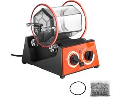 Polijsttrommel - Polijstmachine - Rotary Tumbler - Oppervlakpolijstmachine - Polijst Machine - 5kg - Juwelenafwerking en Chamfering met Polijstkralen - Trommelmachine - Stenen Polijsten - Polijst Trommel