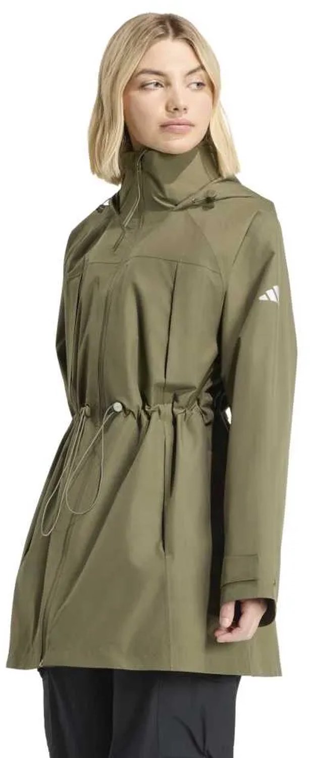 Adidas City Rain Parka Vrouw Olijf