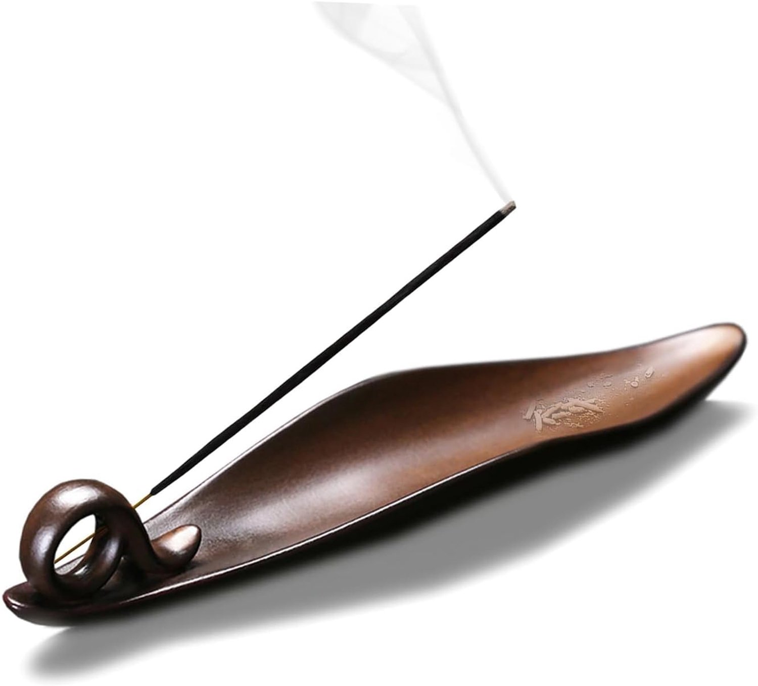 Wierookhouder multifunctioneel - keramisch bruin - hittebestendig en stijlvol - voor meditatie en ontspanning - ServiceTopper