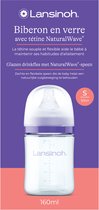 Lansinoh Natural Wave Fles - Glas - 240ml