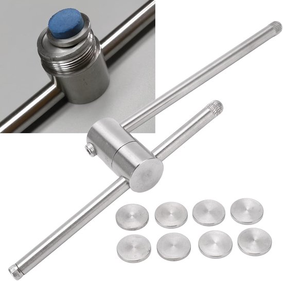 Pool Cue Tip Shaper Tool 9mm tot 14mm - Biljart Cue Tip Scuffer - Burnisher voor optimale grip - ServiceTopper — afbeelding 4