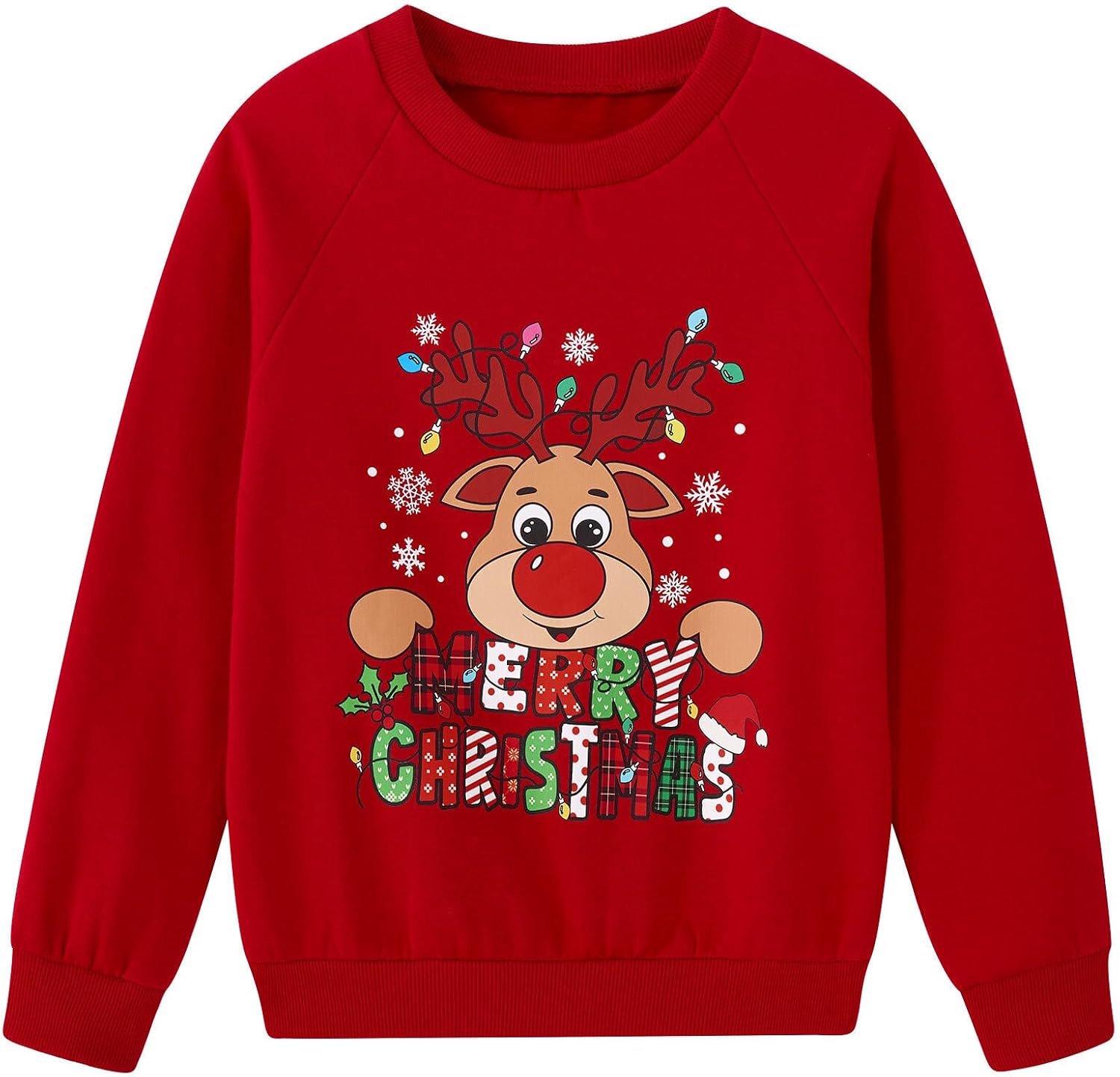 Kersttrui voor kinderen met 3D-print 4-11 jaar