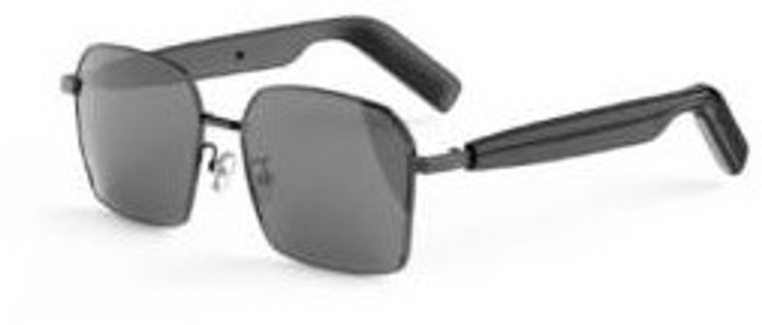 AI Smart Glasses – Bluetooth Audio Bril met AI-Vertaling – Draadloze Muziek & Bellen – UV400 Zonnebril – Open Ear Audio – Voor Reizen & Business – Zwart