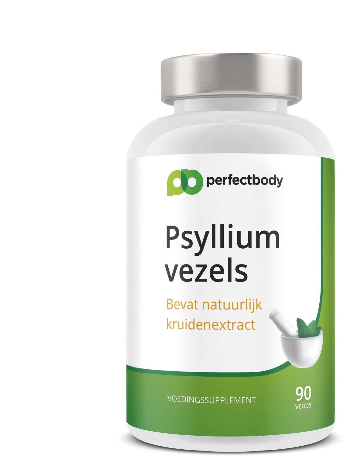 PerfectBody Psylliumvezels - Psyllium husk en vlozaad - 90 capsules