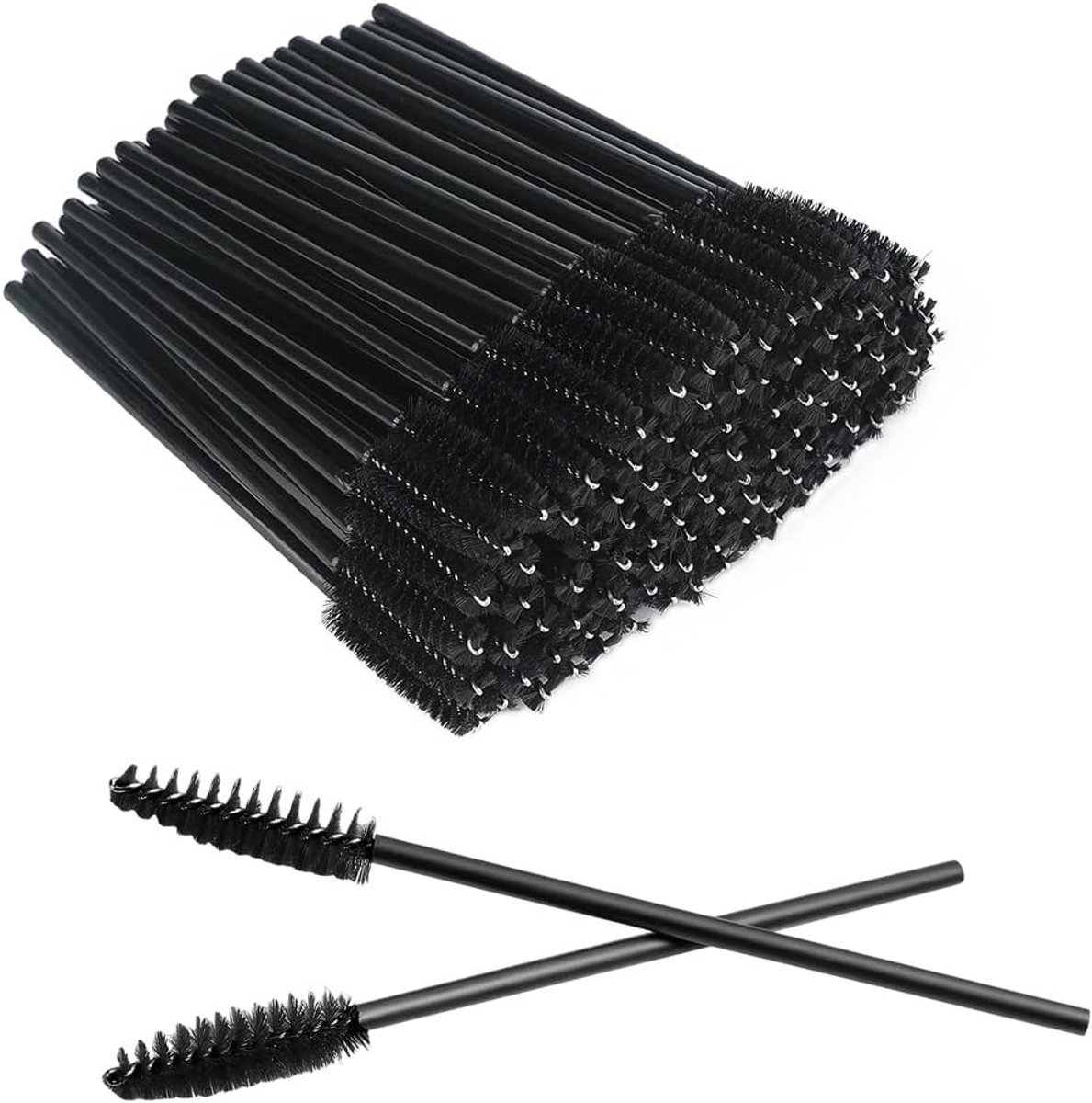50 stuks wegwerpwimperborstel, wimperborstel, mascara-applicator, wegwerpmascaraborstel voor wimperextensions