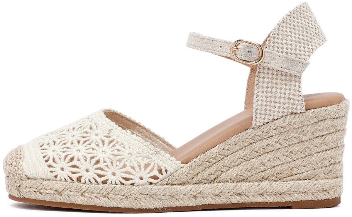 DERIMOD Wedge Heeled Espadrilles Textile Wedge Heeled Espadrilles