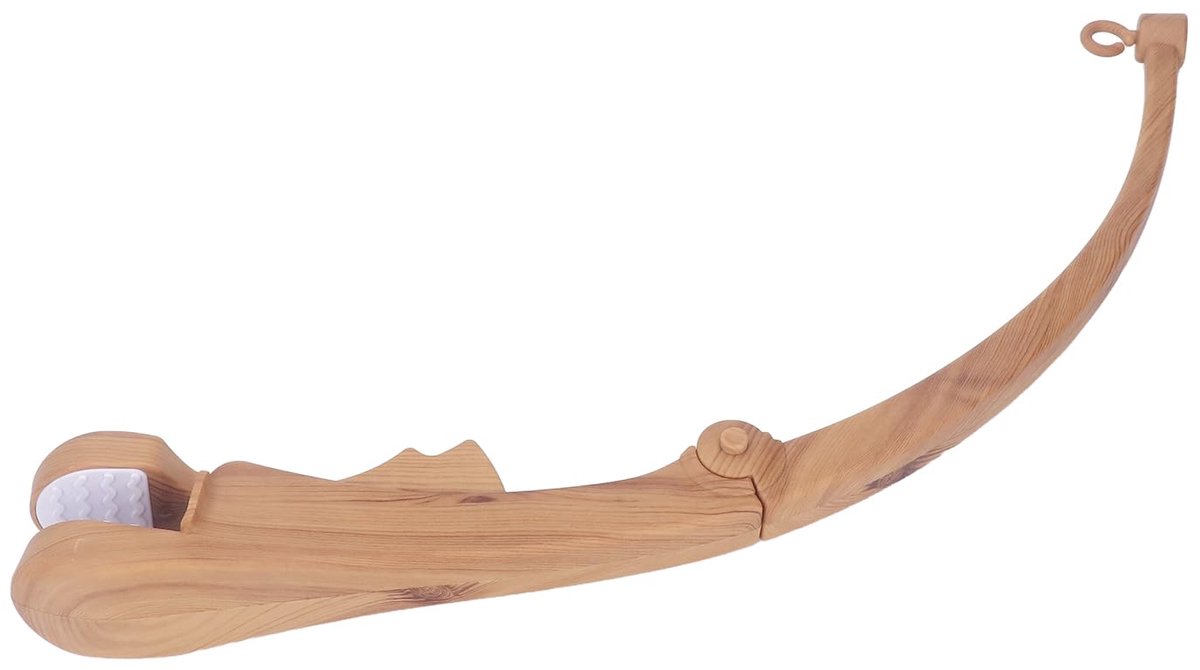 SnelShoppen - Opvouwbare Wieg Mobiele Arm voor Houten Wiegjes - Imitatie Houtnerf, Veilig en Draagbaar, Eenvoudig Te Bevestigen, Perfect voor Kinderen