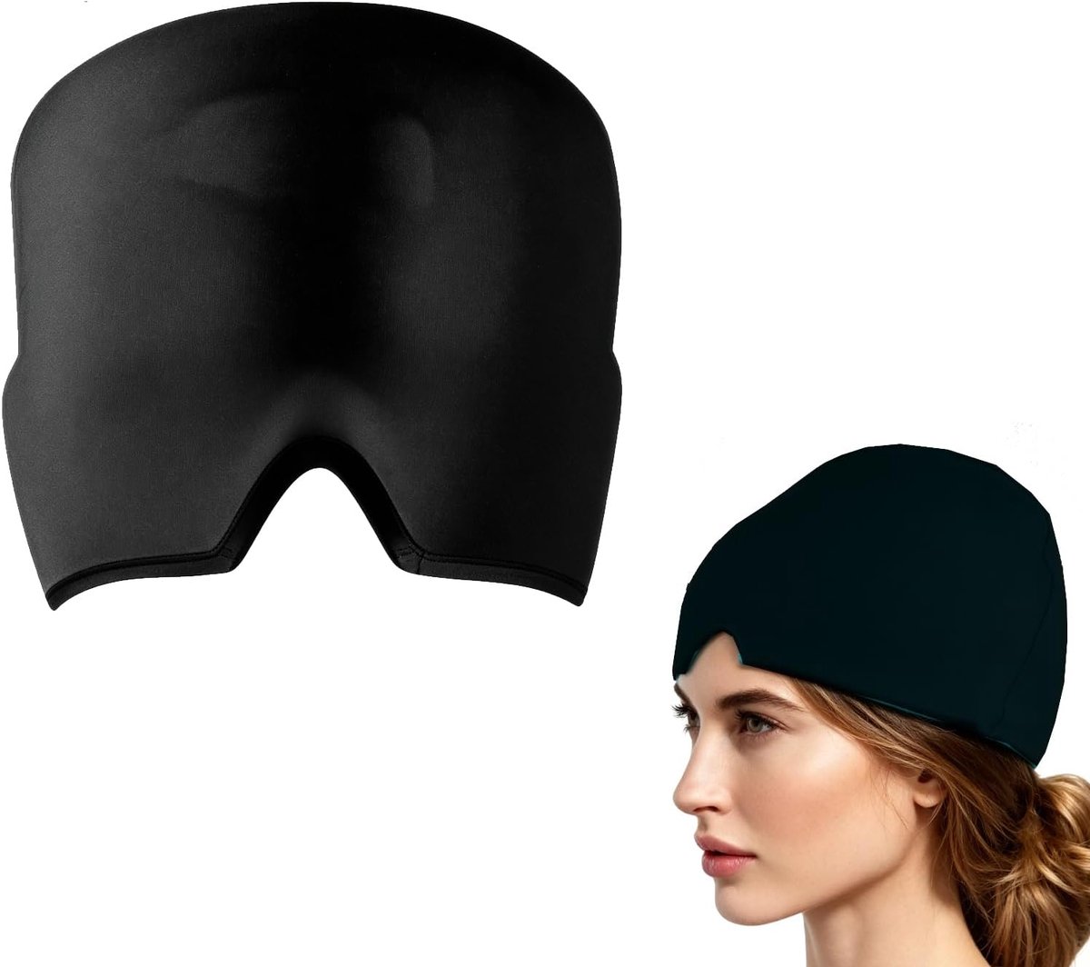 Zolara Migrainemasker, verkoelend slaapmasker, 360° gel koelkap tegen hoofdpijn, koelmasker gezicht, flexibel - ShopVlot