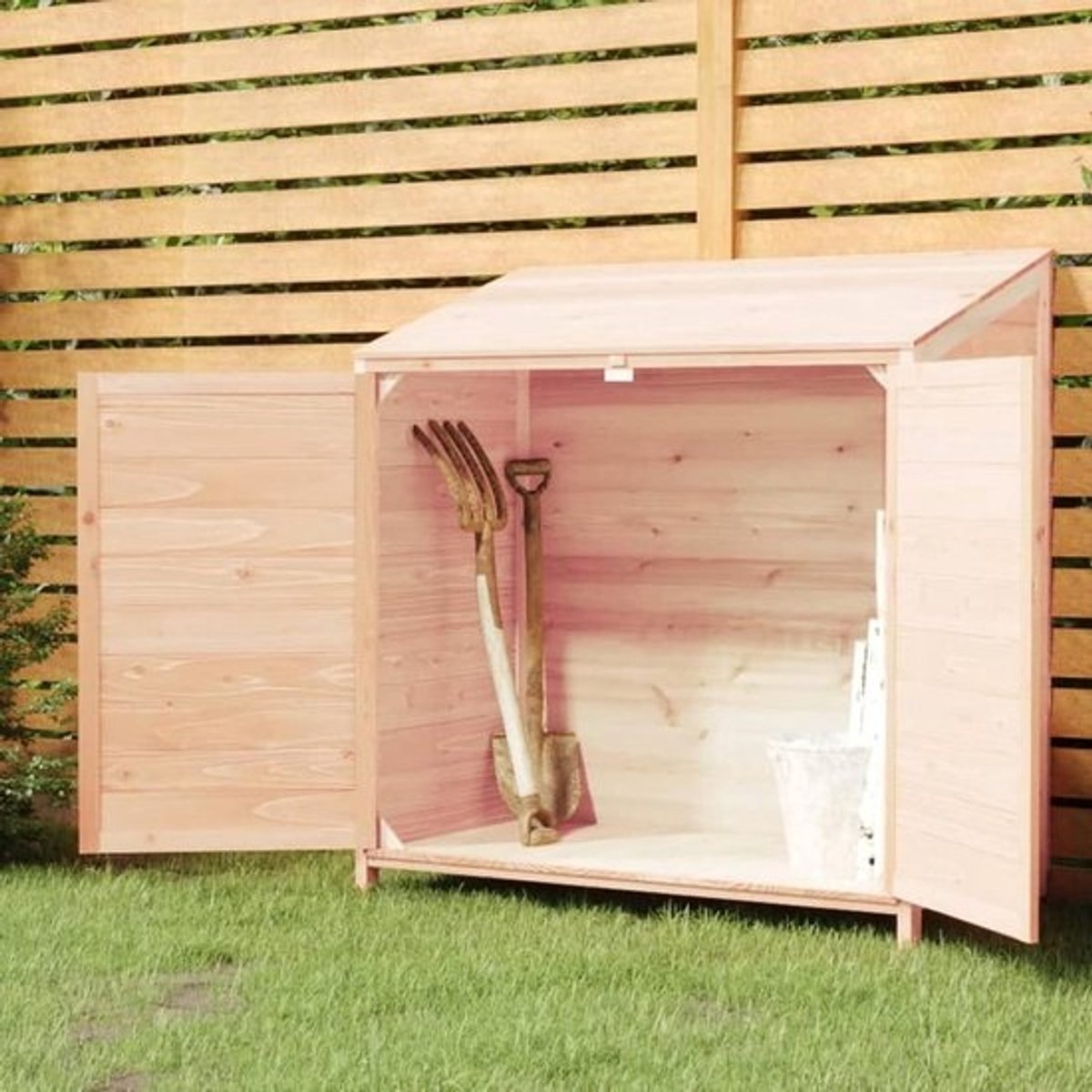 Tuinhuis en gereedschapskist - voor tuinmeubelen - 102 x 52 x 112 cm van massief sparrenhout