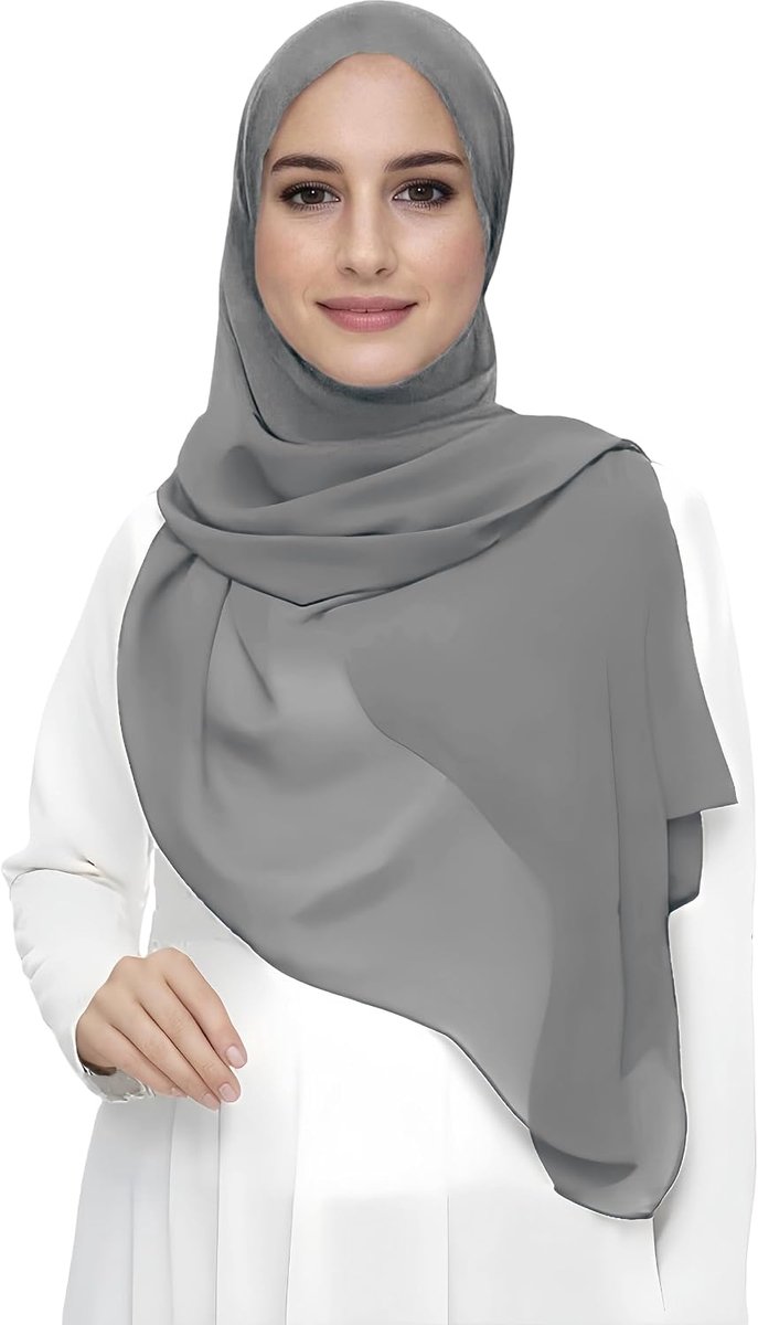Chiffon Hijab Hoofd Sjaal Wrap Voor Moslim Vrouwen Lichtgewicht