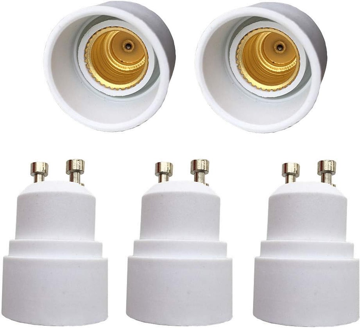 5 stuks GU10 naar E14 lampvoet adapter voor LED-lampen