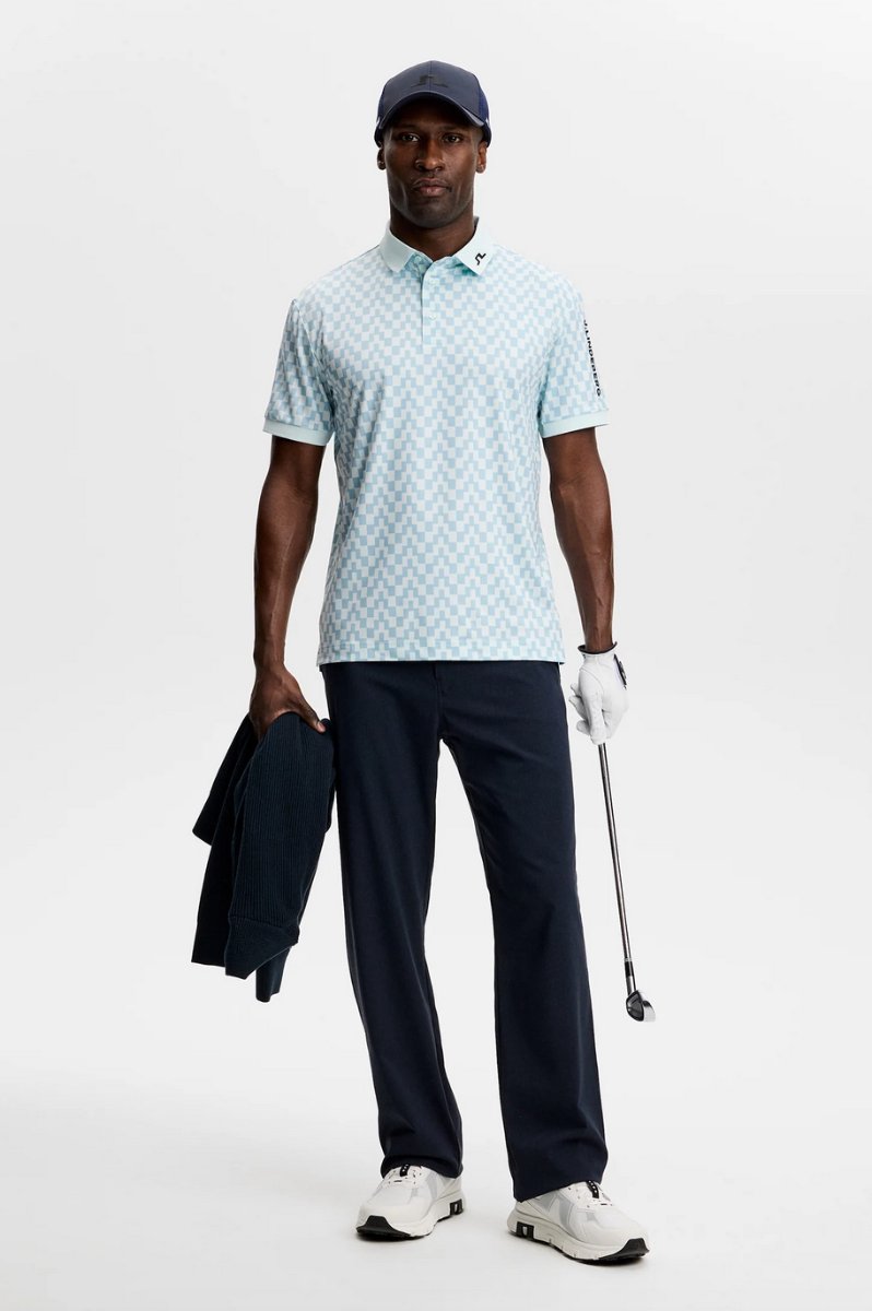 J.LINDEBERG TOUR TECH PRINT POLO Bridge stack skylight-XL
