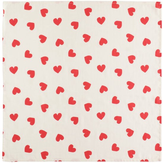 Next - Pasgeboren unisex - Set van 4 babymousseline-doekjes - Rood — afbeelding 5