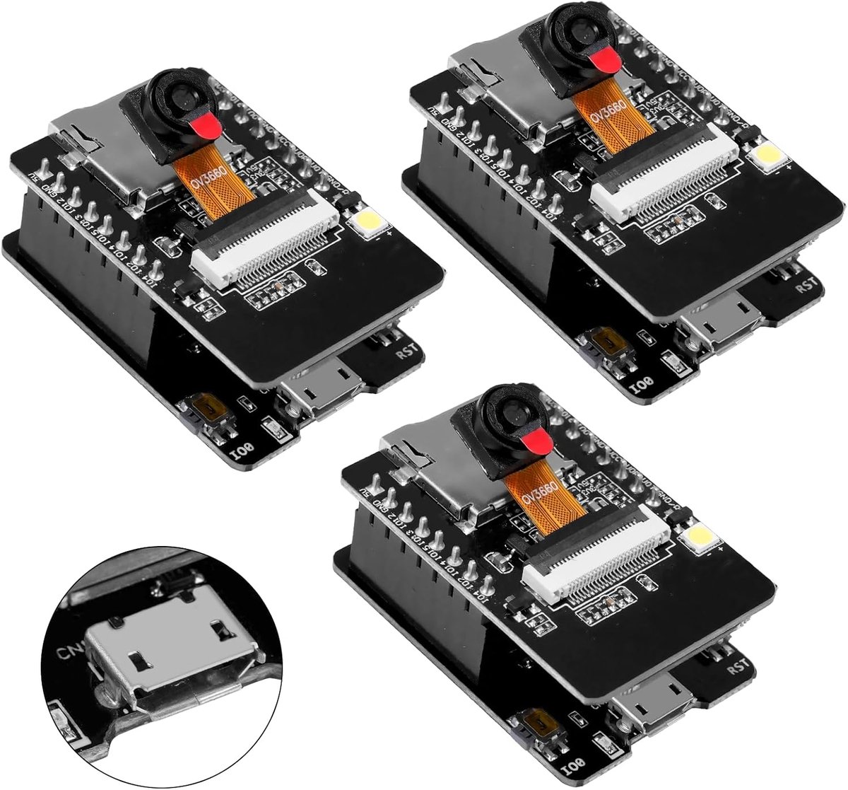 ESP32-CAM MB Dual-Core WiFi/Bluetooth-module - met camera OV3660 - 2,4 G-antennes IPEX - ShopVlot
