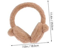 OKUMEYR 1 stuk pluche oorwarmers oorwarmers hoofdband met oorbescherming oorbeschermers kinderen winter oorwarmer bij - ShopVlot