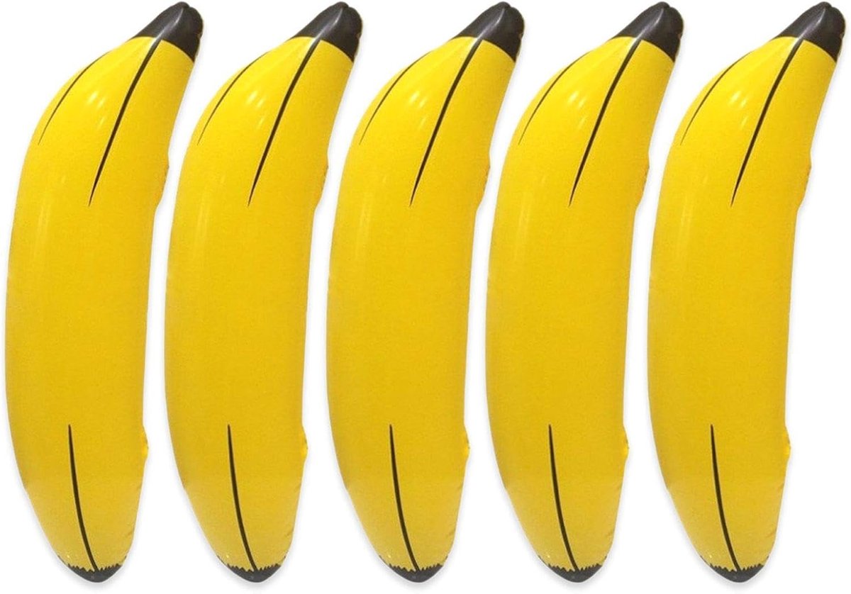 5 pieces inflatable banana toys, creative inflatable toys, party toys, funny inflatable toys. - ShopVlot