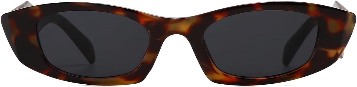 Retro zonnebril - smal rechthoekig - vintage 90s stijl - perfect voor elke outfit - ShopVlot