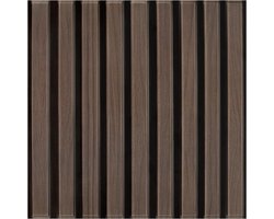 Commomy Pack of 10 3D Wall Panels Self-Adhesive Wood Look 30 x 30 cm 3D Retro Imitation Wood PVC Artificial Wood 3D - ShopVlot
