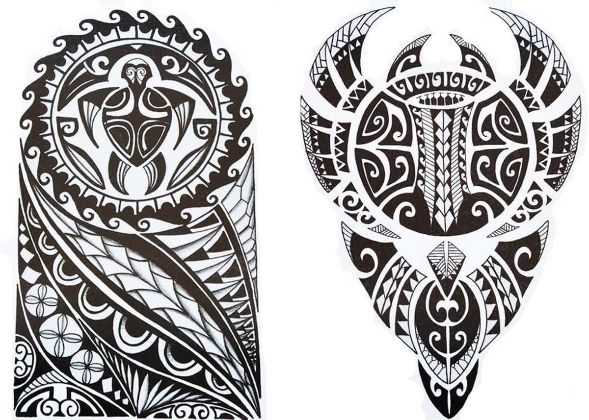 Tribal Tattoos Maori Design Tattoos Tribal Plaktatoeages 2 vellen set HB829 853