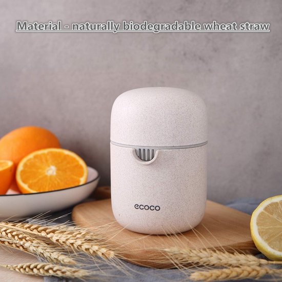 Citroenknijper Citrus Oranje Juicer BPA- Gratis Vaatwasserveilig Hand Juicer Fruit Squeezer Presser met Container & Filter Bag (Beige) — afbeelding 5