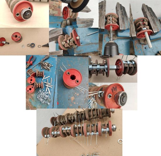 Verticuteerveer / tand voor verticuteerrol / verticuteermachine LIDL Florabest (alleen de rol met 42 veren!) — afbeelding 2