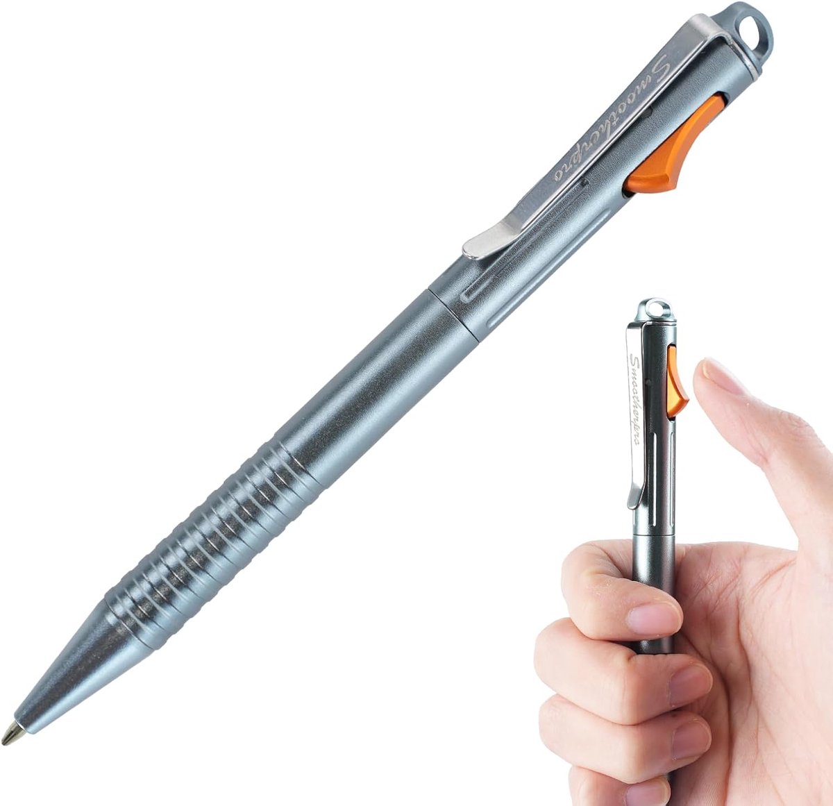 SMOOTHERPRO Fidget Pen - Aluminum - Compatible with Parker Refills - EDC Pen with Stainless Steel Clip - ShopVlot