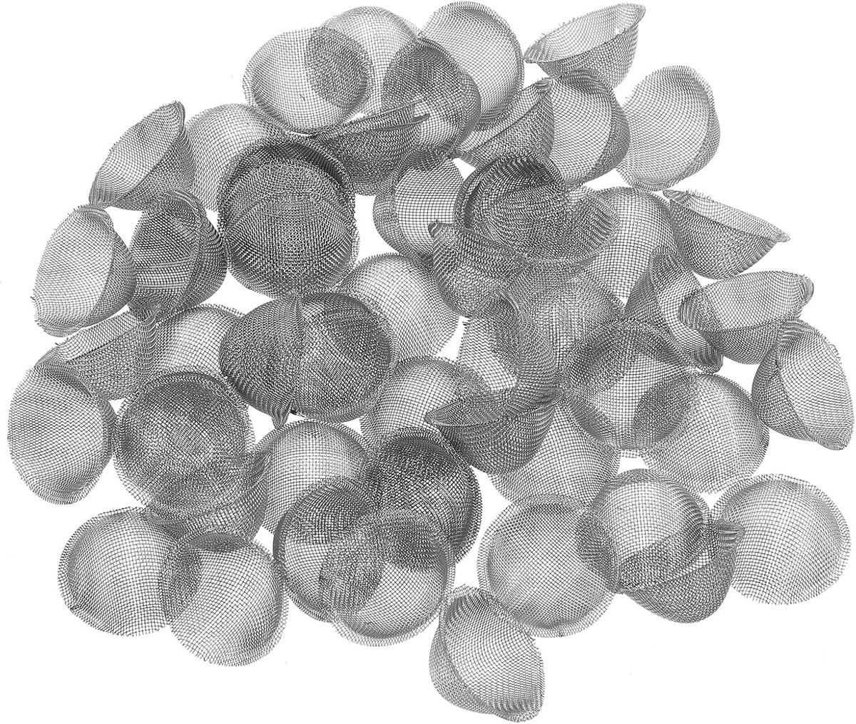 ShanBy eTapered Screen Filter, 60pcs 16mm Silver Bowl Mesh Screen Tapered Design Pipe Filters Reusable Mesh Bowl - ShopVlot