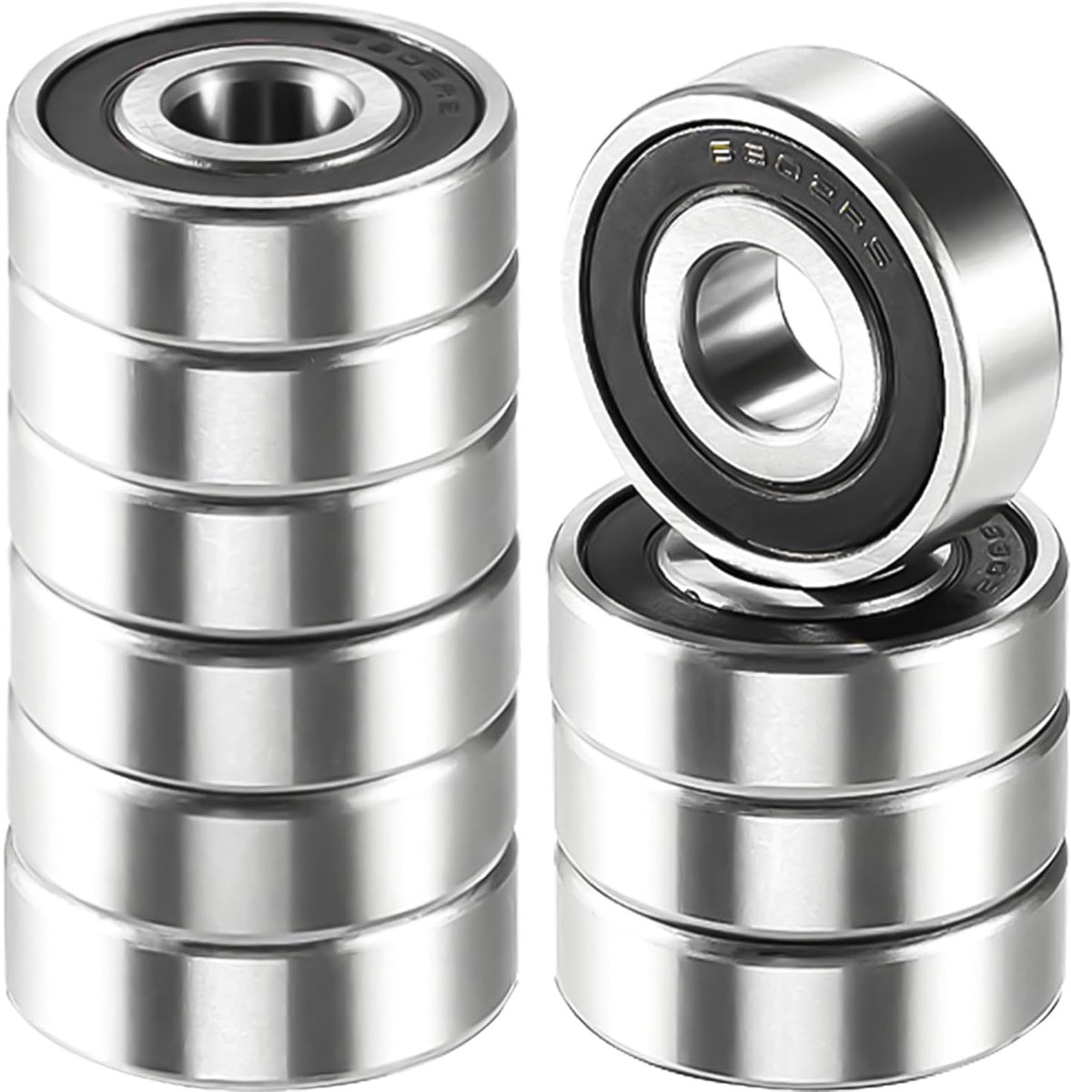 10Pcs 6202-2RS Ball Bearing, Ball Bearings 15 x 35 x 11mm Double Blinding for Turns/Motors/3D Printers/Milling - ShopVlot