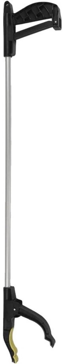 Tuin- en afvalgrijper - Grijper voor schoonmaken - Voor opruimen in de tuin - Ergonomisch ontwerp - 76 cm lengte - Grijs zwart