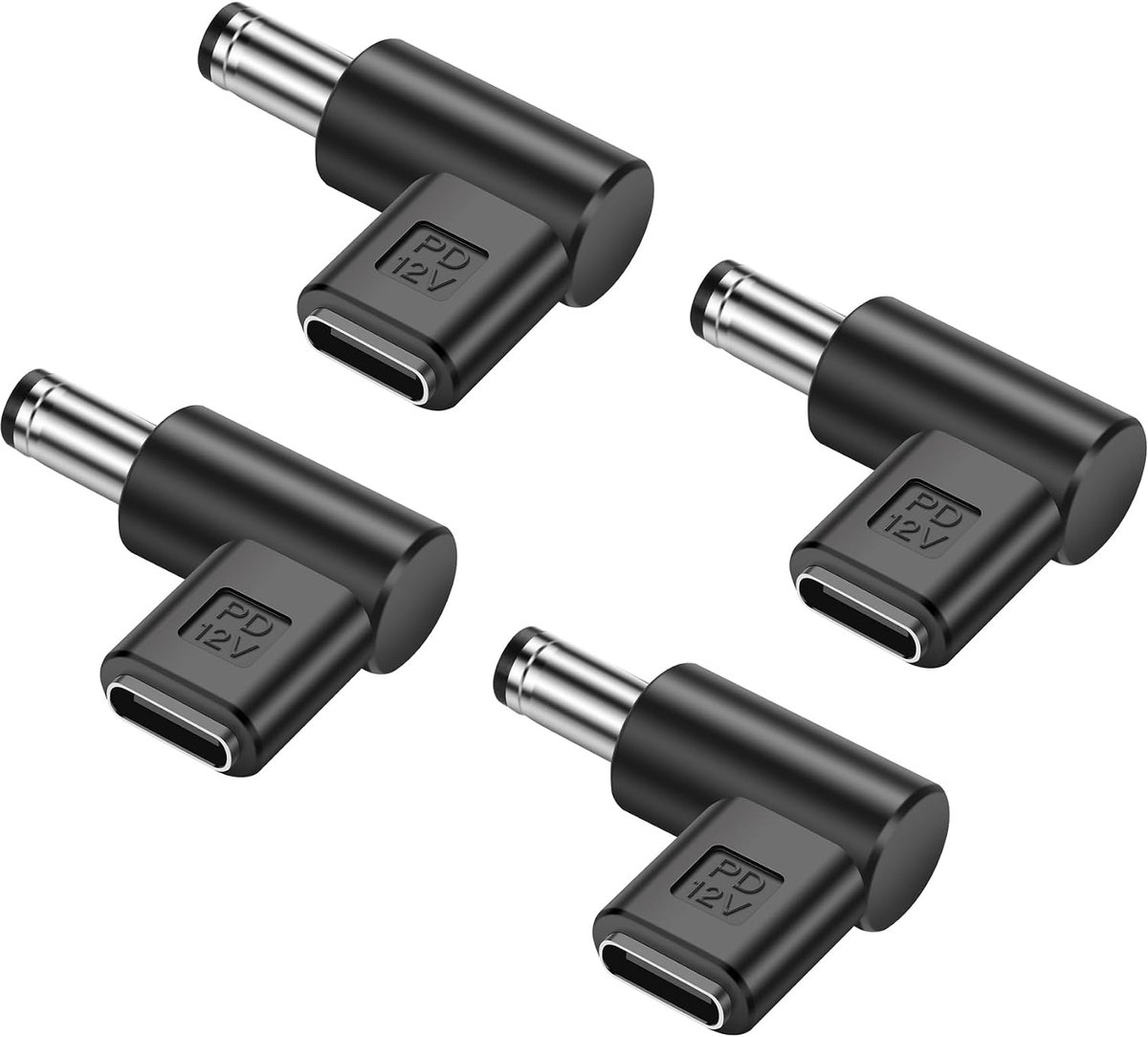 12V USB C to DC 5.5 x 2.5mm Converter, 90 Degree DC 5.5 x 2.5mm Plug to USB C Bus PD Emulator Trigger Adapter, for - ShopVlot